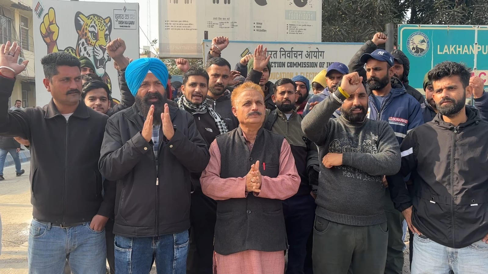 Workers launched a protest against the Cream Bell unit