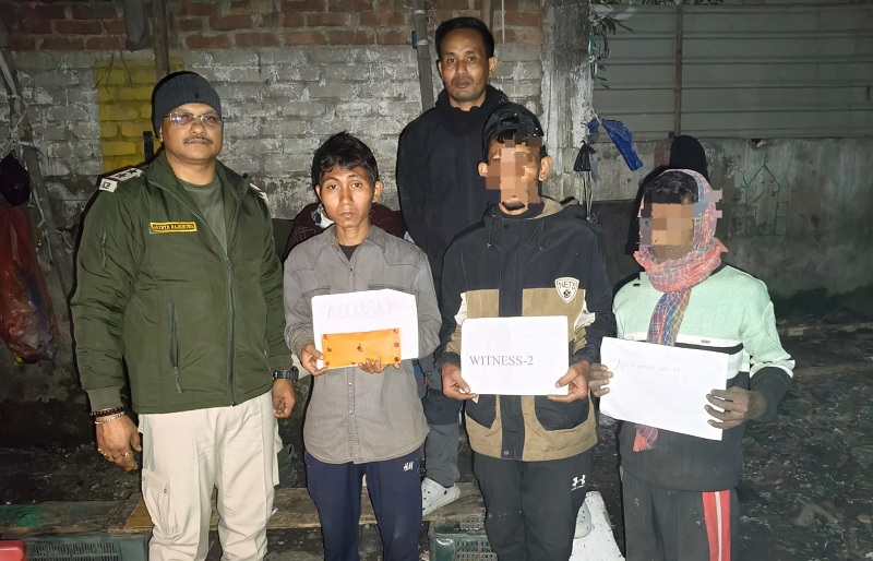 गुवाहाटी के दो नंबर रेलवे गेट इलाके से गिरफ्तार ड्रग्स तस्कर