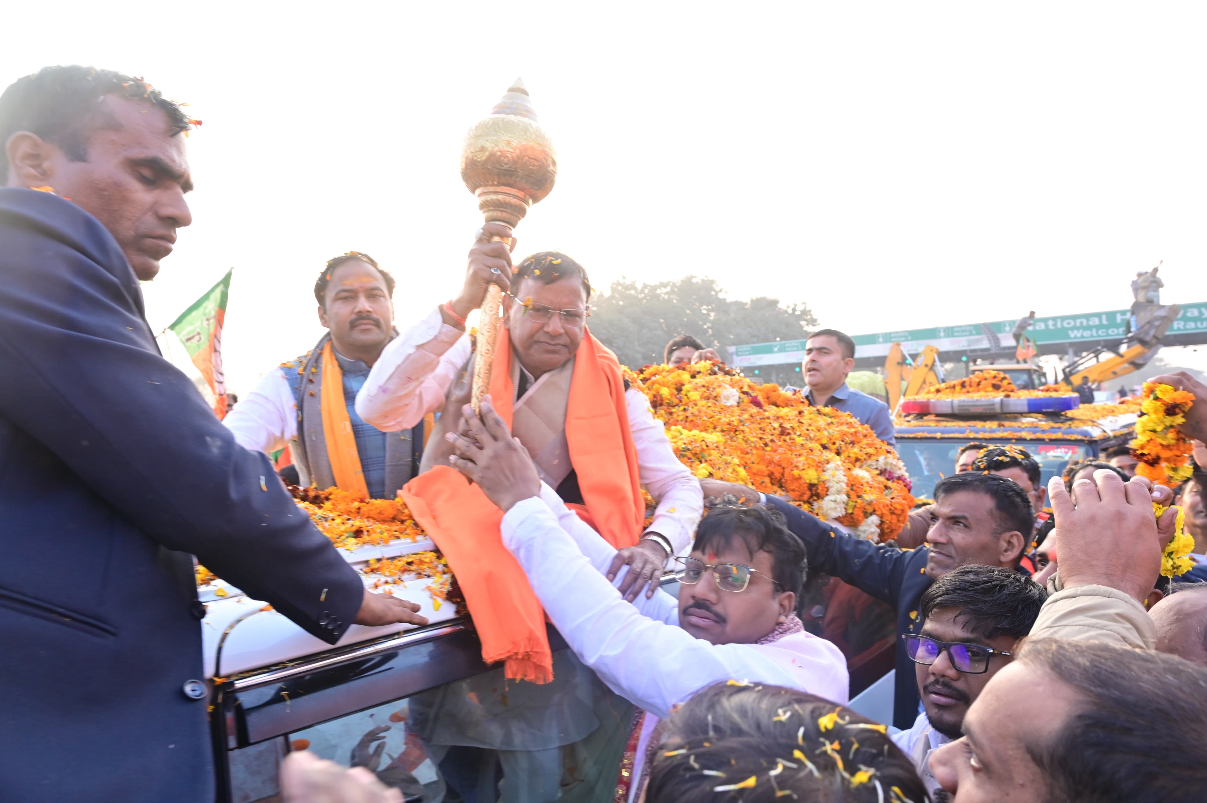 भाजपा प्रदेश अध्यक्ष का स्वागत