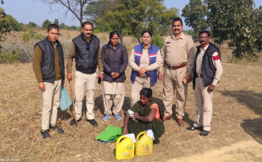 अवैध शराब पर कार्रवाई