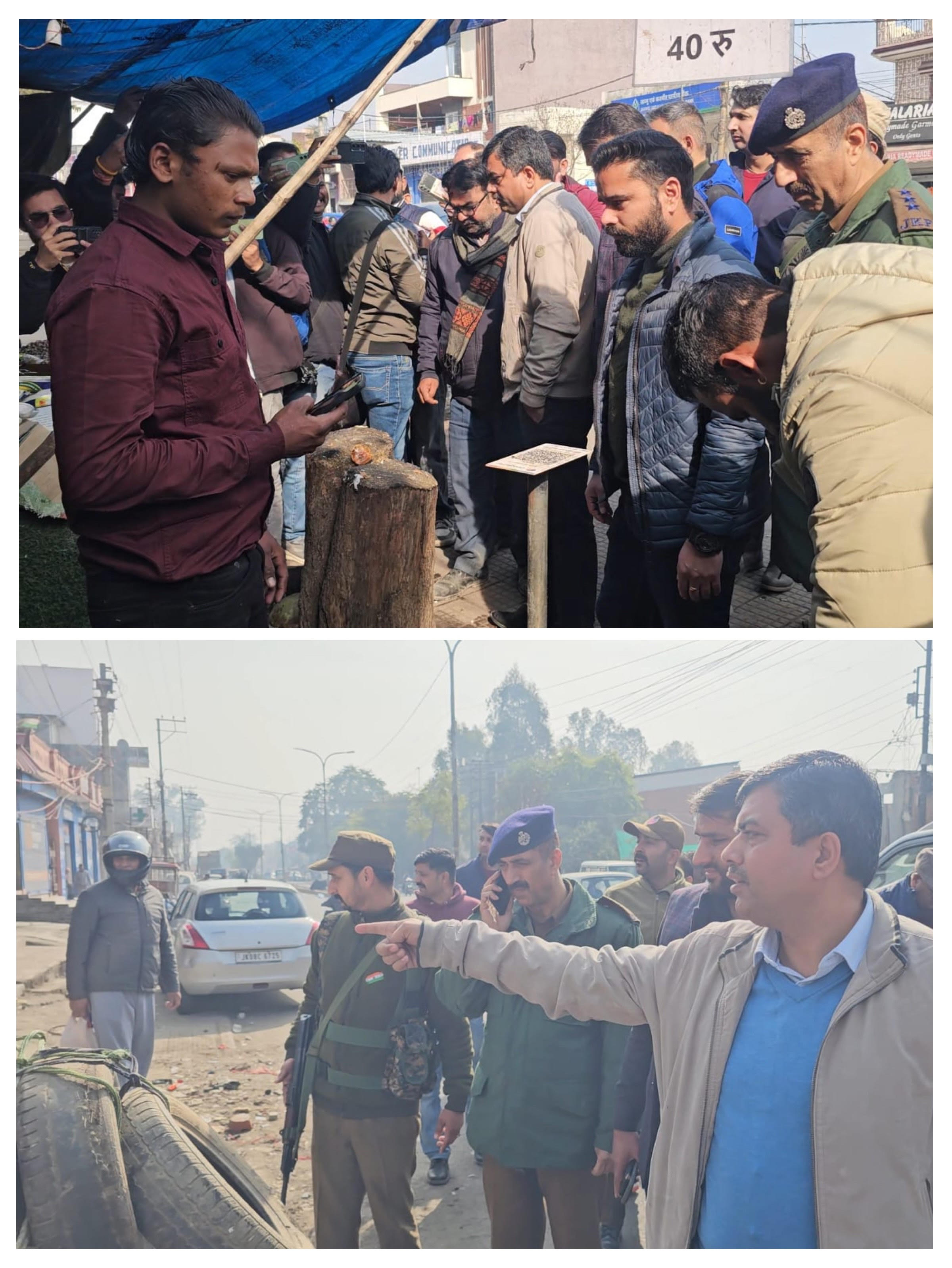 Anti-encroachment drive intensifies in Kathua, vehicles removed from College Road, shopkeepers warned