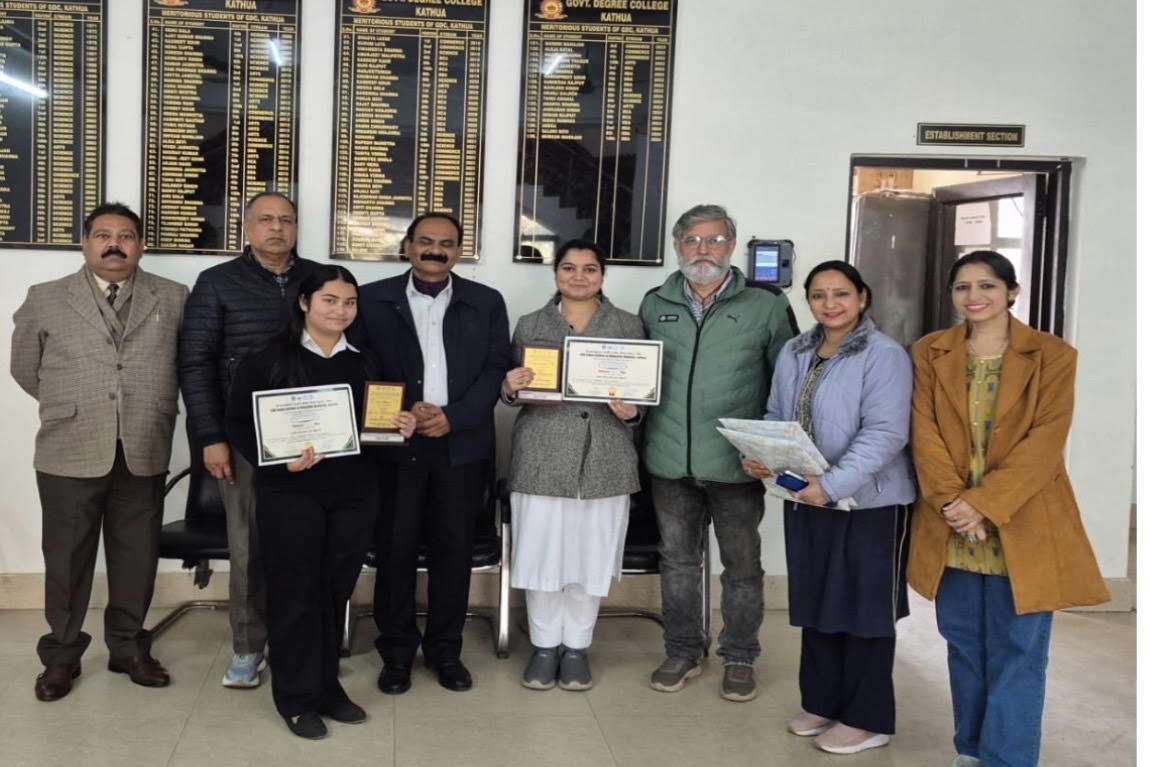 Biotechnology students of GDC Kathua excel in Idea Pitching Competition