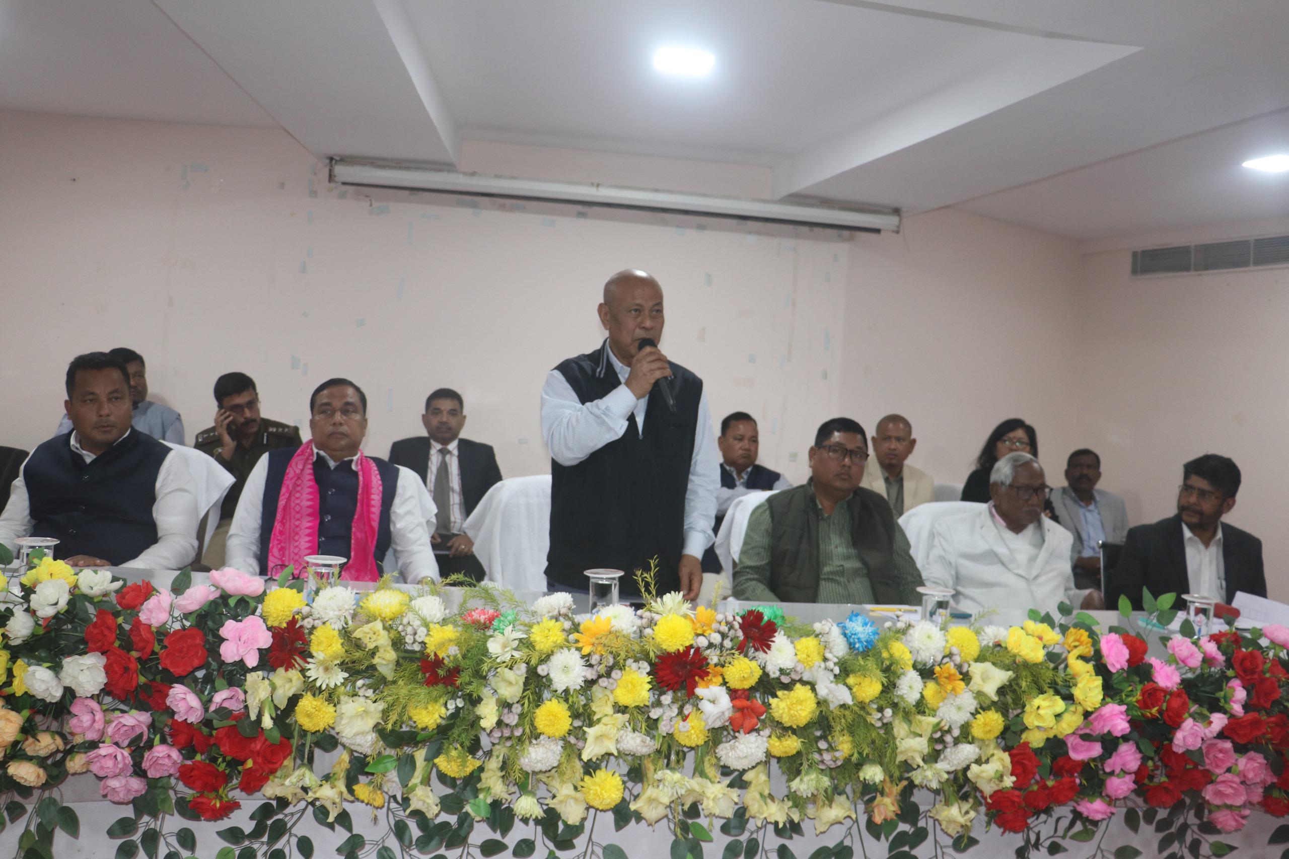 बीटीसी सचिवालय, कोकराझार में शांति बैठक आयोजित।