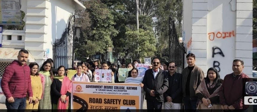 Road safety awareness rally organised at GDC Kathua