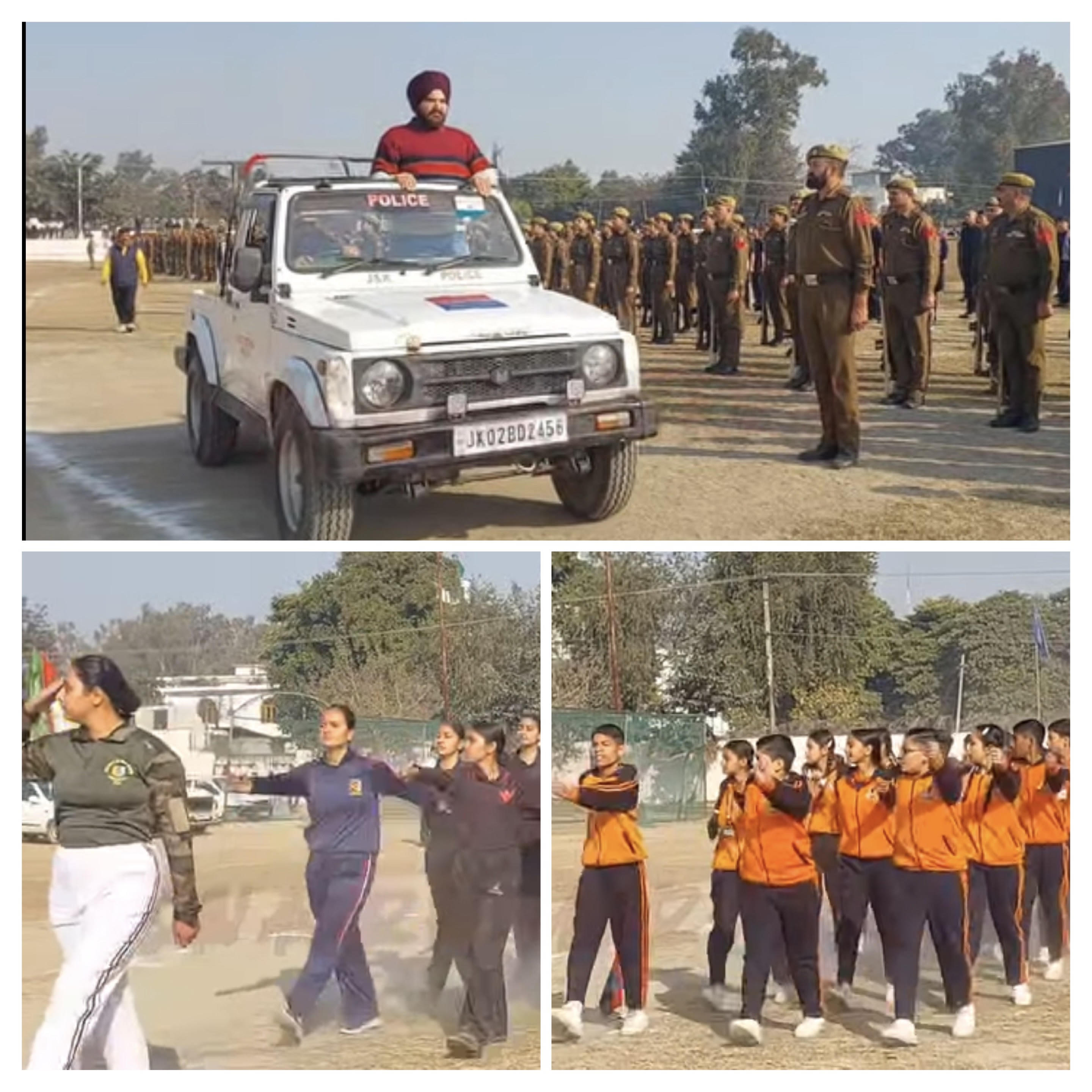 Preparations for the Republic Day celebrations are in full swing, children show enthusiasm during the rehearsal