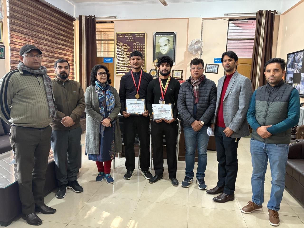 Excellent performance of students of GDC Hiranagar in Chancellor Trophy Excellent performance of students of GDC Hiranagar in Chancellor Trophy