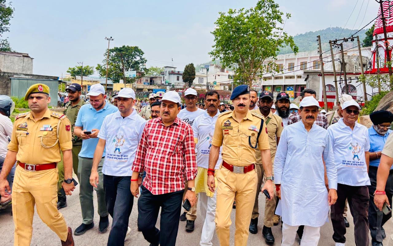 Anti-drug march in Bilawar, message to make the society drug free