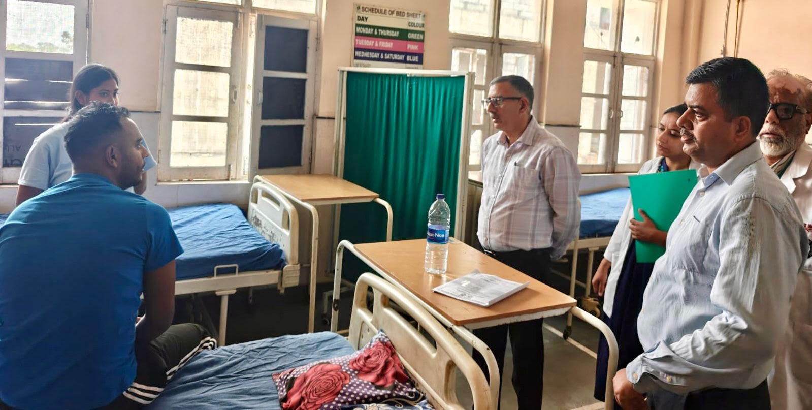 DC inspected the de-addiction centre.