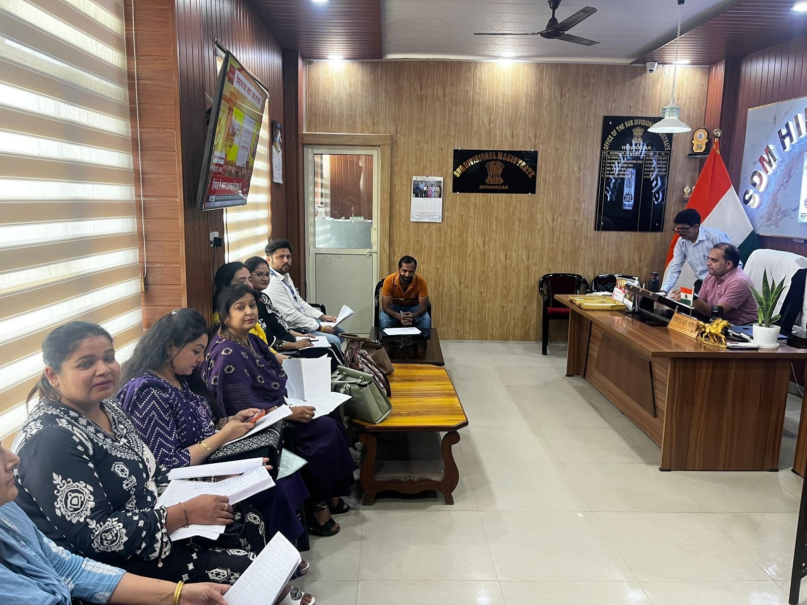 Instructions to accelerate the Hypertension Free Hiranagar campaign, SDM emphasizes on door-to-door survey