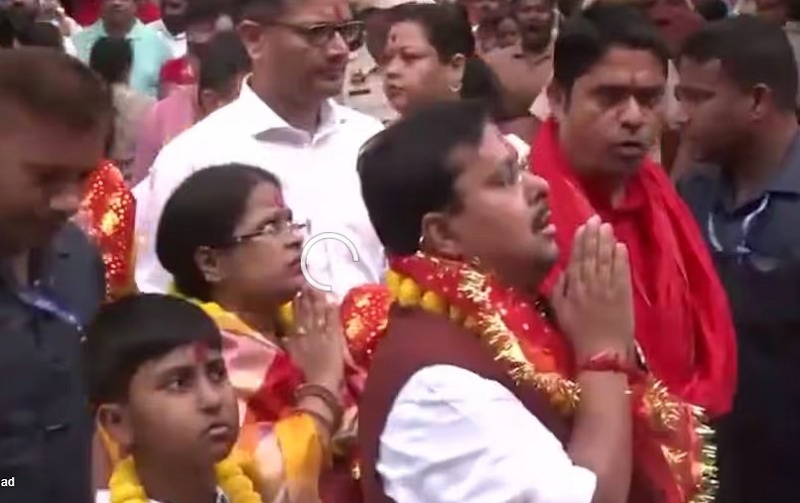 কামাখ্যা ধামত বিজেপিৰ ৰাষ্ট্ৰীয় সভাপতি নীতিন নৱিন