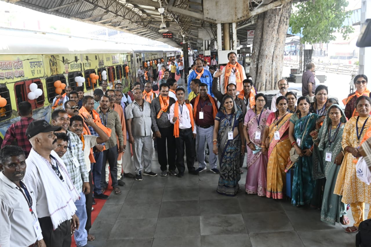 बिलासपुर के 850 श्रद्धालु अयोध्या धाम के लिए जाते हुए