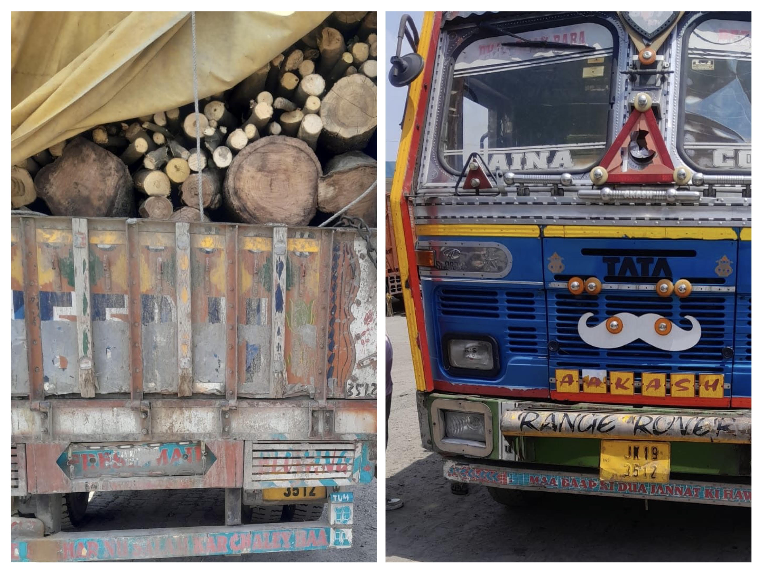Forest department cracks down on illegal timber smuggling, seizes another truck, 10 trucks seized in the last four days