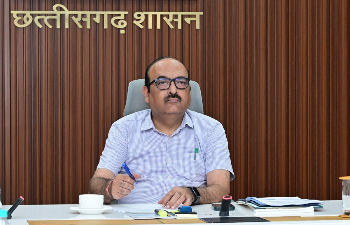 वीडियो कॉन्फ्रेंस में शामिल छत्तीसगढ़ शासन के मुख्य सचिव विकासशील