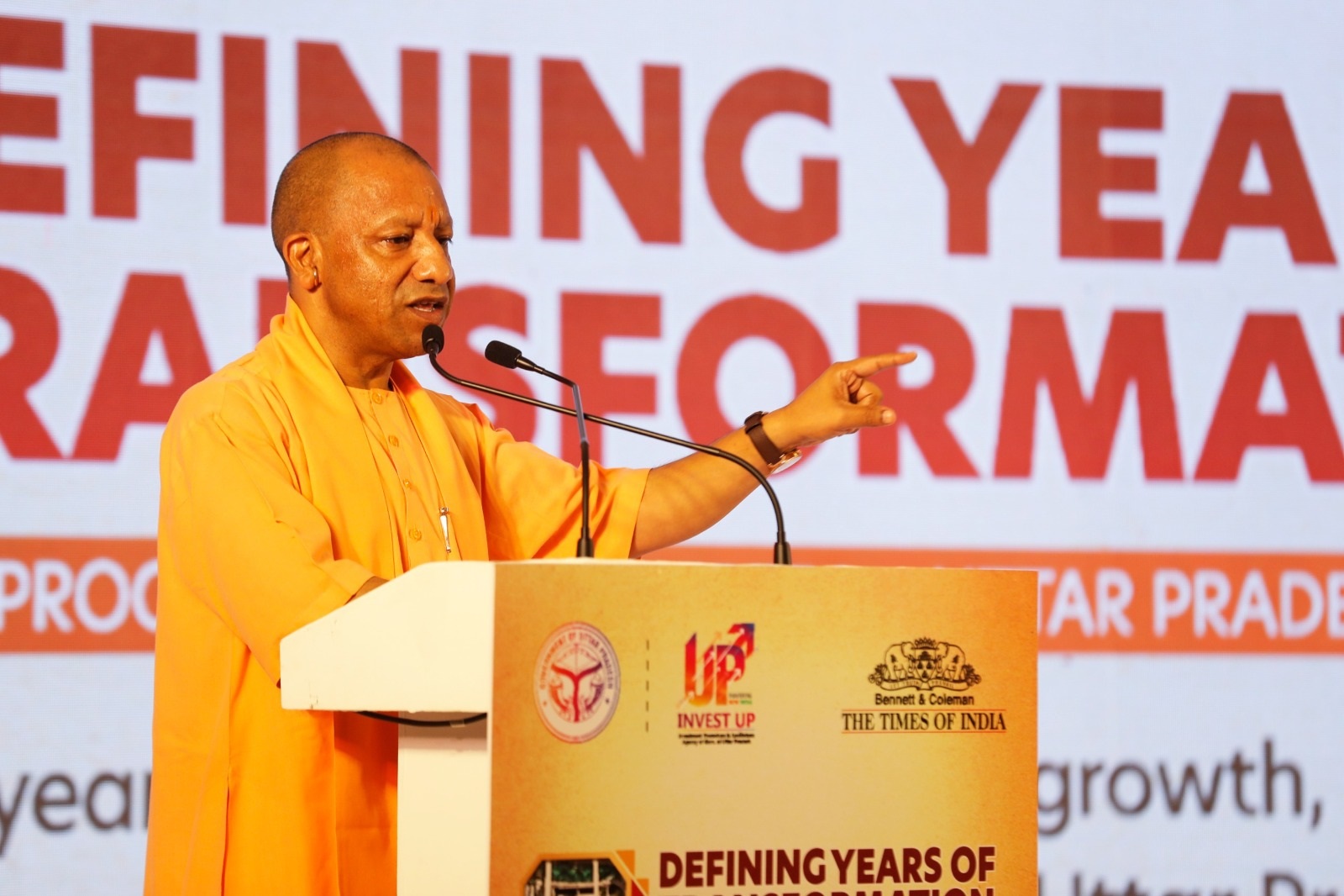 टाइम्स ऑफ इंडिया के 9 डिफाइनिंग इयर्स ऑफ ट्रांसफॉर्मिंग यूपी कॉन्क्लेव को संबोधित करते मुख्यमंत्री योगी आदित्यनाथ टाइम्स ऑफ इंडिया के 9 डिफाइनिंग इयर्स ऑफ ट्रांसफॉर्मिंग यूपी कॉन्क्लेव को संबोधित करते मुख्यमंत्री योगी आदित्यनाथ