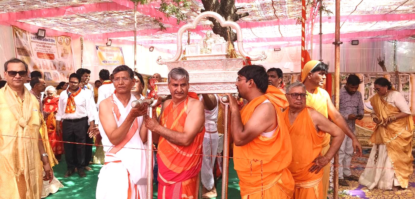 नई राज्यास बना जैन श्रद्धा का महातीर्थ 1100 साल बाद फिर जागी आस्था की दिव्य ज्योति गुलाबी पाषाण की अद्भुत नक्काशी देख श्रद्धालु मंत्रमुग्ध
