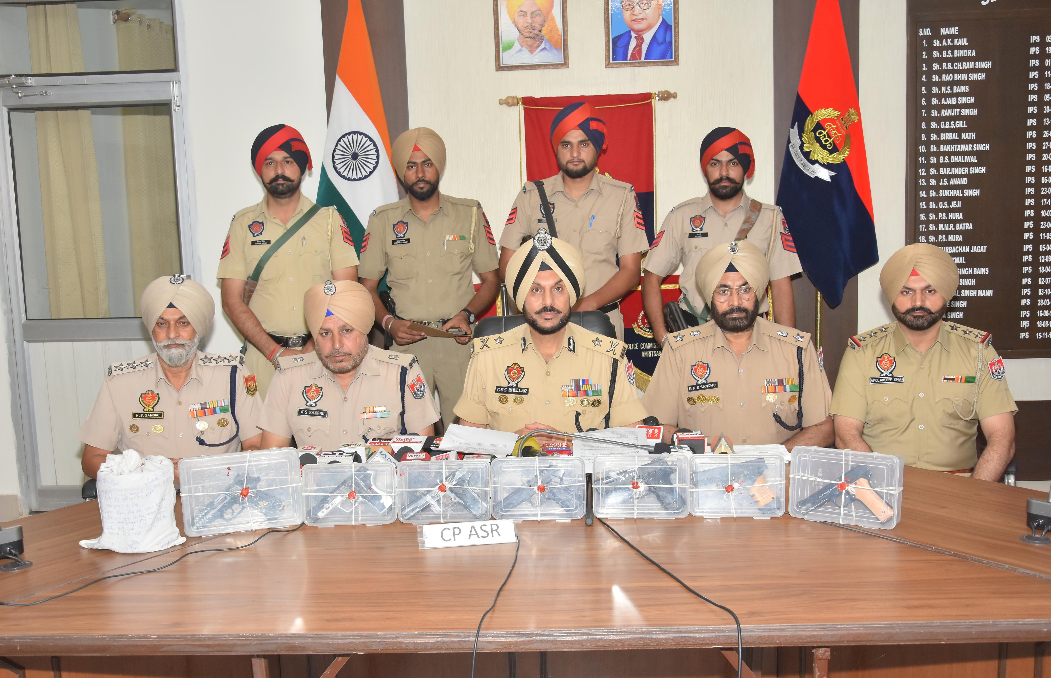 Sharing operational details, Commissioner of Police (CP) Amritsar Gurpreet Singh Bhullar