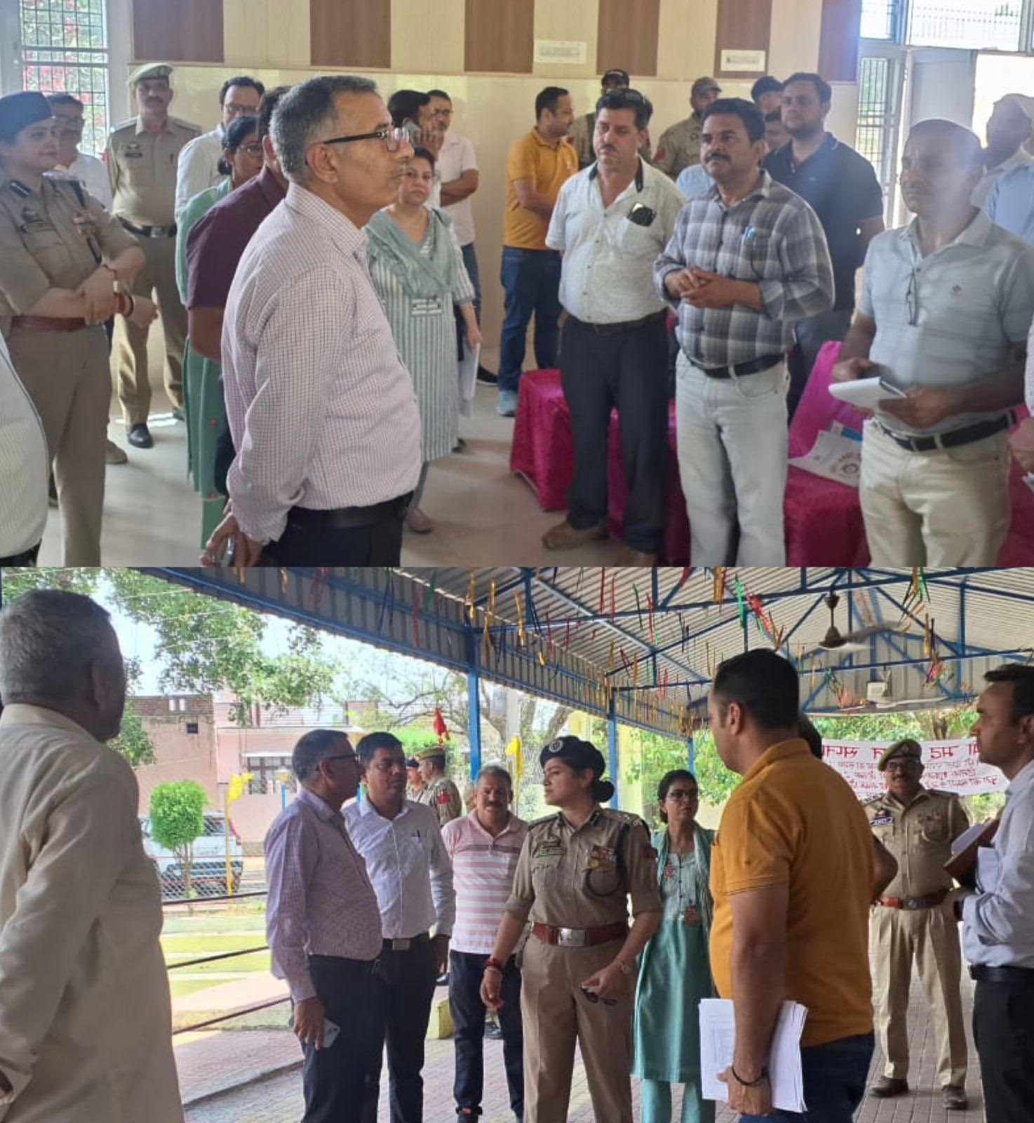 DC and SSP Kathua inspected the lodging centres in Hiranagar ahead of Shri Amarnath Yatra