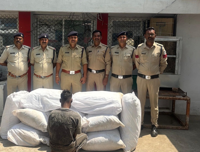 मप्र पुलिस की अवैध मादक पदार्थों पर बड़ी कार्रवाई
