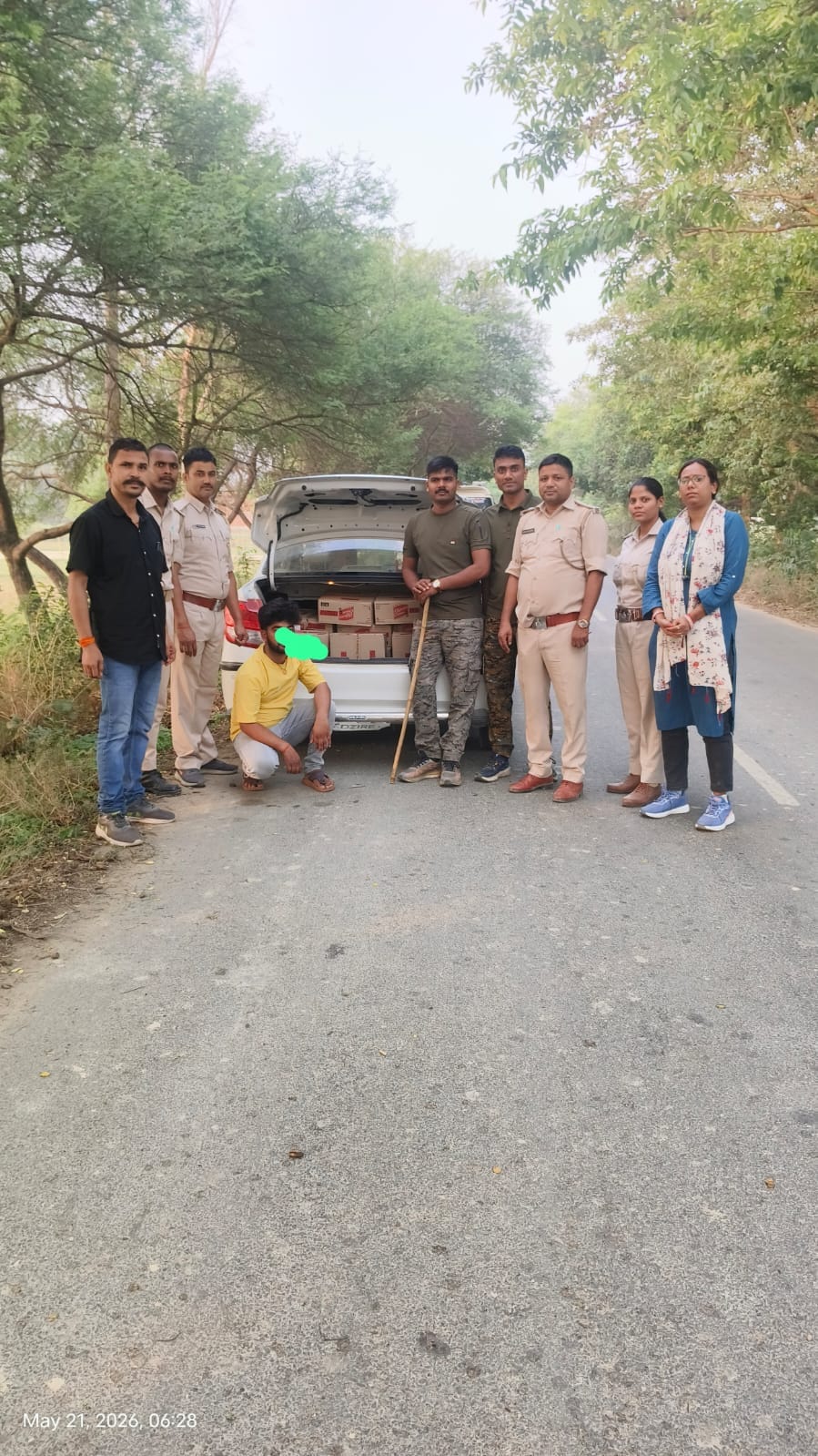 मध्य निषेध एवं उत्पाद विभाग ने 2170 लीटर विदेशी शराब के साथ आठ को किया गिरफ्तार