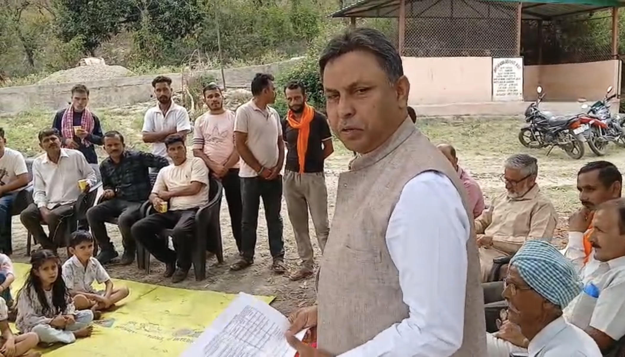 Inauguration of development works in Jamalpur, MLA Dr Bharat Bhushan listened to the problems in the public court.