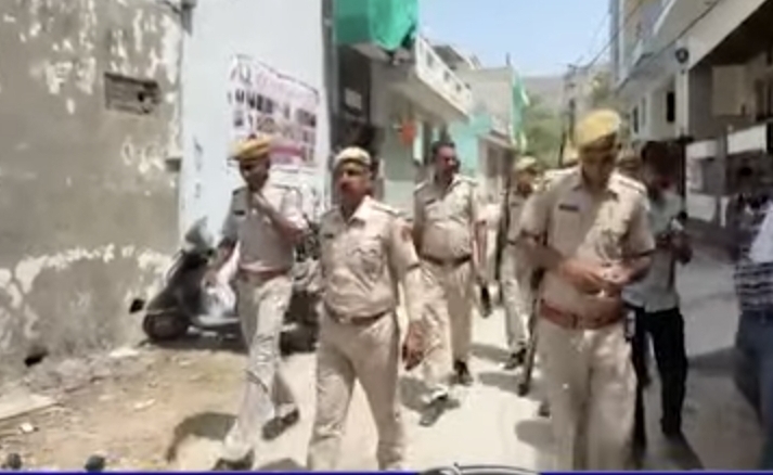 NIA team raided Ambika Vihar Colony in Ajmer.