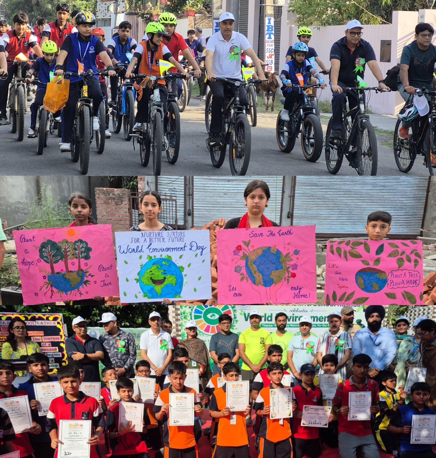 Cyclothon-cum-Walkathon organised in Kathua on World Environment Day