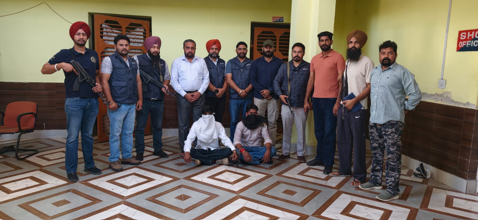 Shooter in custody of AGTF punjab Shooter in custody of AGTF punjab