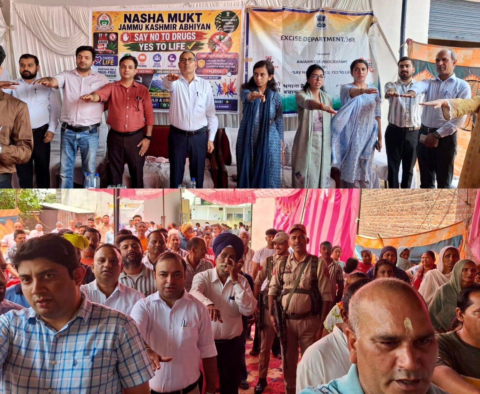100-day drug-free campaign – emphasis on youth empowerment, skill development and community participation