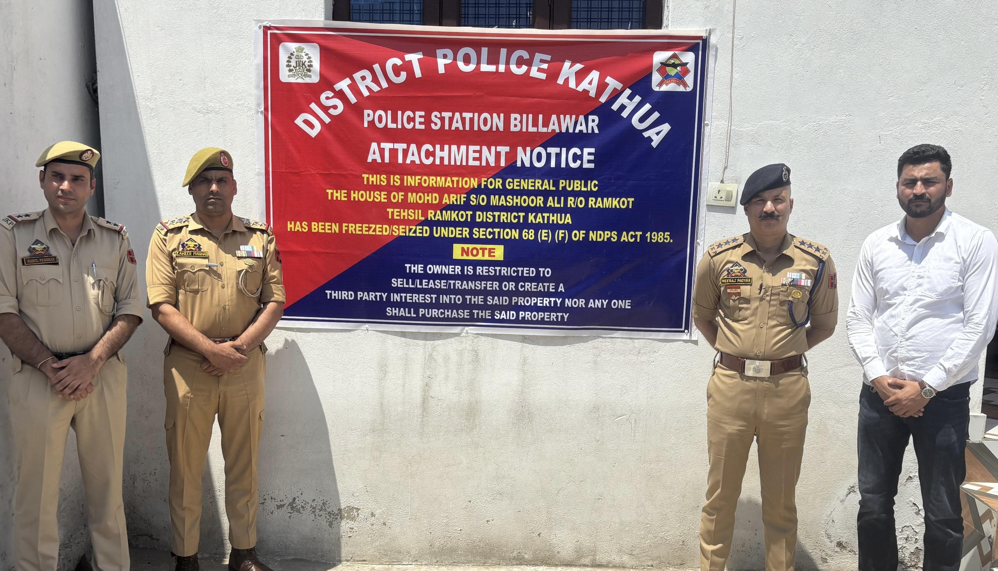 Illegal property worth ₹1.10 crore seized Illegal property worth ₹1.10 crore seized