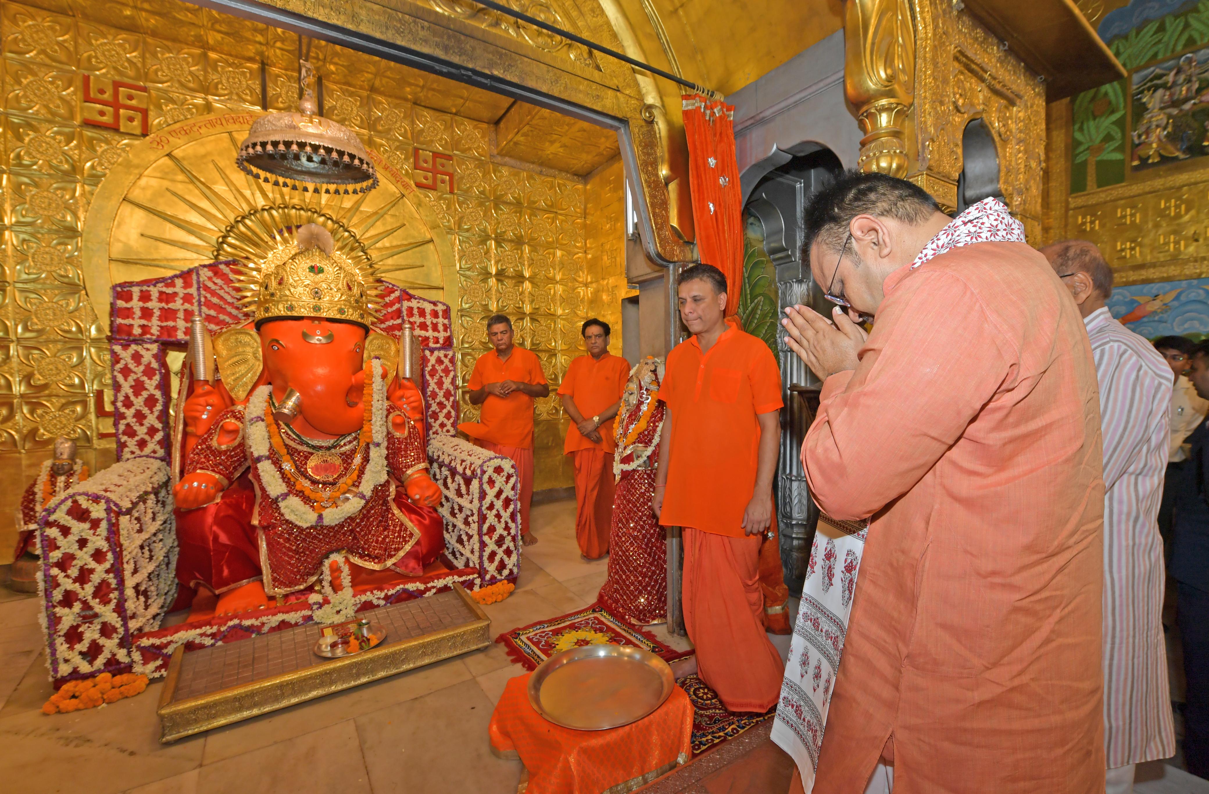 मुख्यमंत्री भजनलाल शर्मा गणेश मंदिर