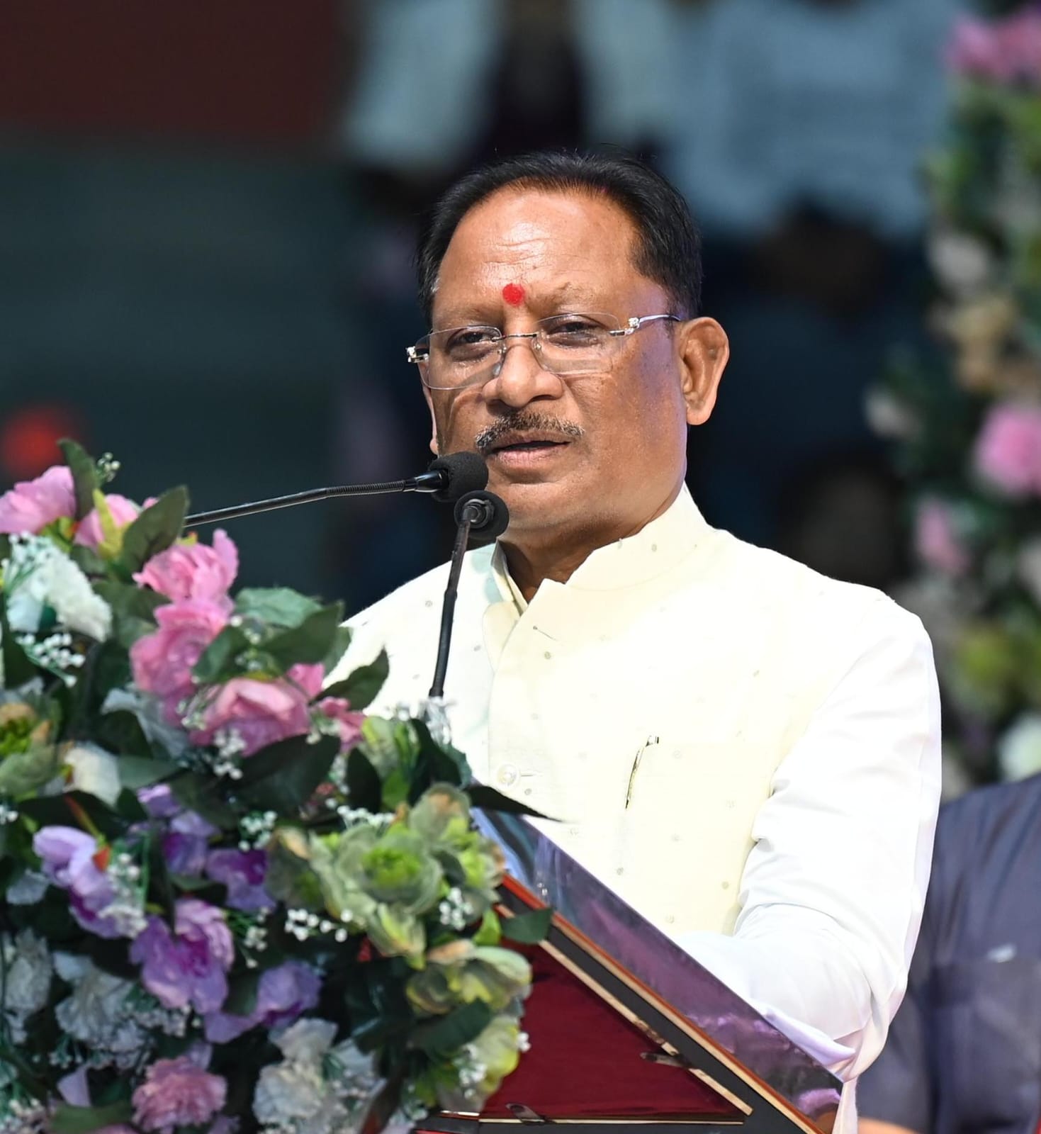 एनएचएम कर्मचारी संघ के महासम्मेलन को संबोधित करते मुख्यमंत्री साय एनएचएम कर्मचारी संघ के महासम्मेलन को संबोधित करते मुख्यमंत्री साय
