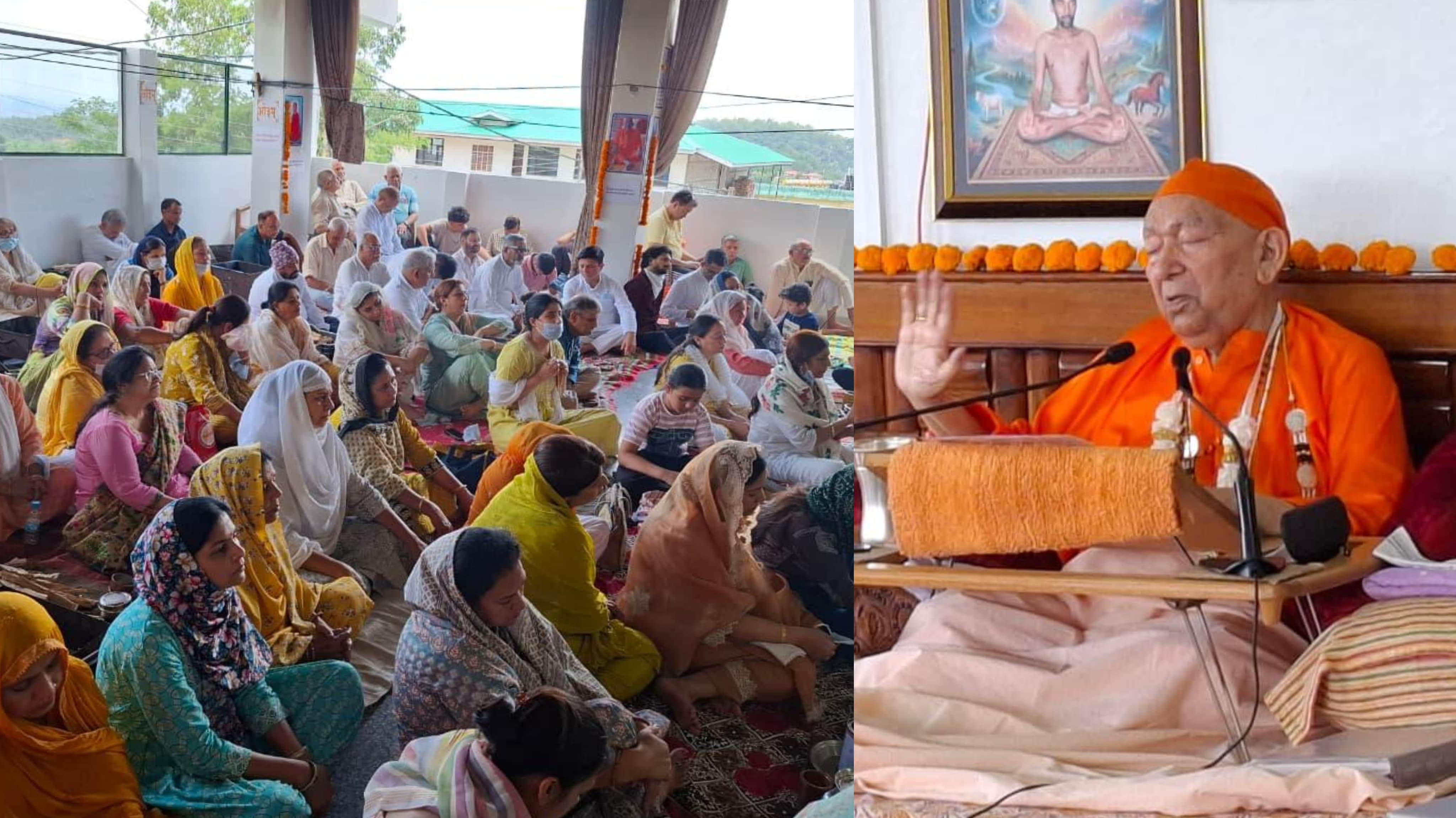 Vedic wisdom resonated at Ved Mandir, Yol, on the 63rd day of the *Yajna* ceremony; a special discourse on *Sanatan* truth was delivered.