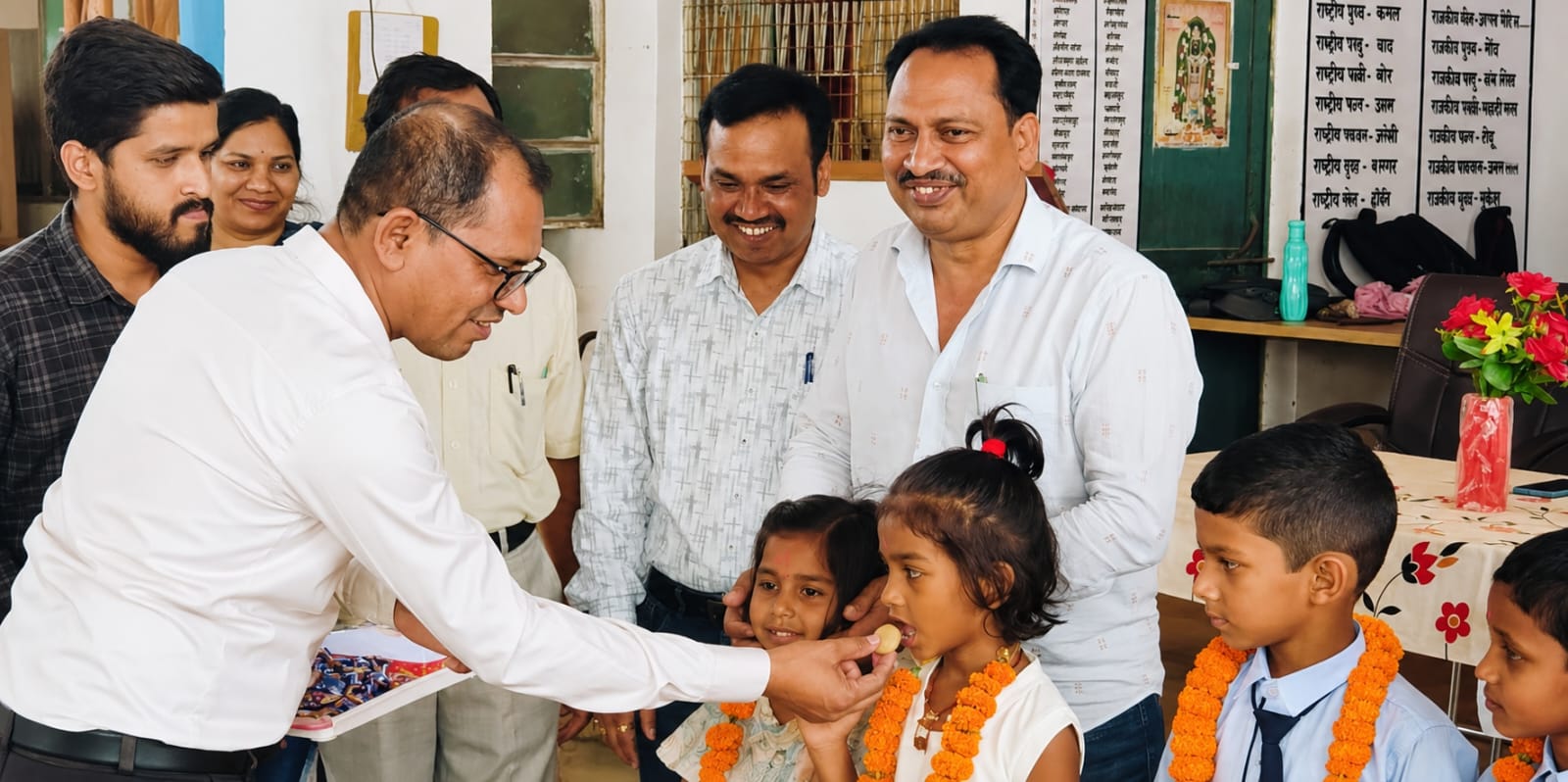 स्वामी आत्मानंद गवर्नमेंट इंग्लिश स्कूल, जमनीपाली में उत्साहपूर्वक मनाया गया शाला प्रवेश उत्सव