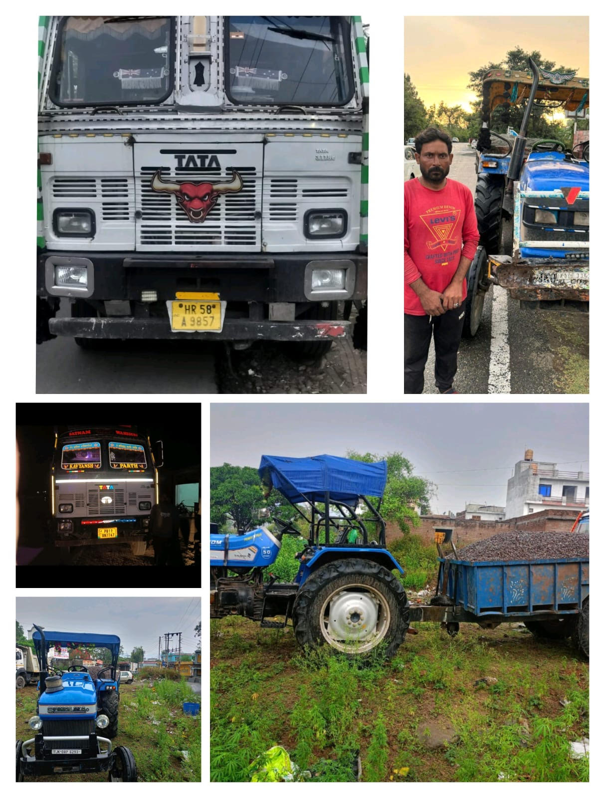 Seven vehicles involved in illegal mining seized in Kathua.
