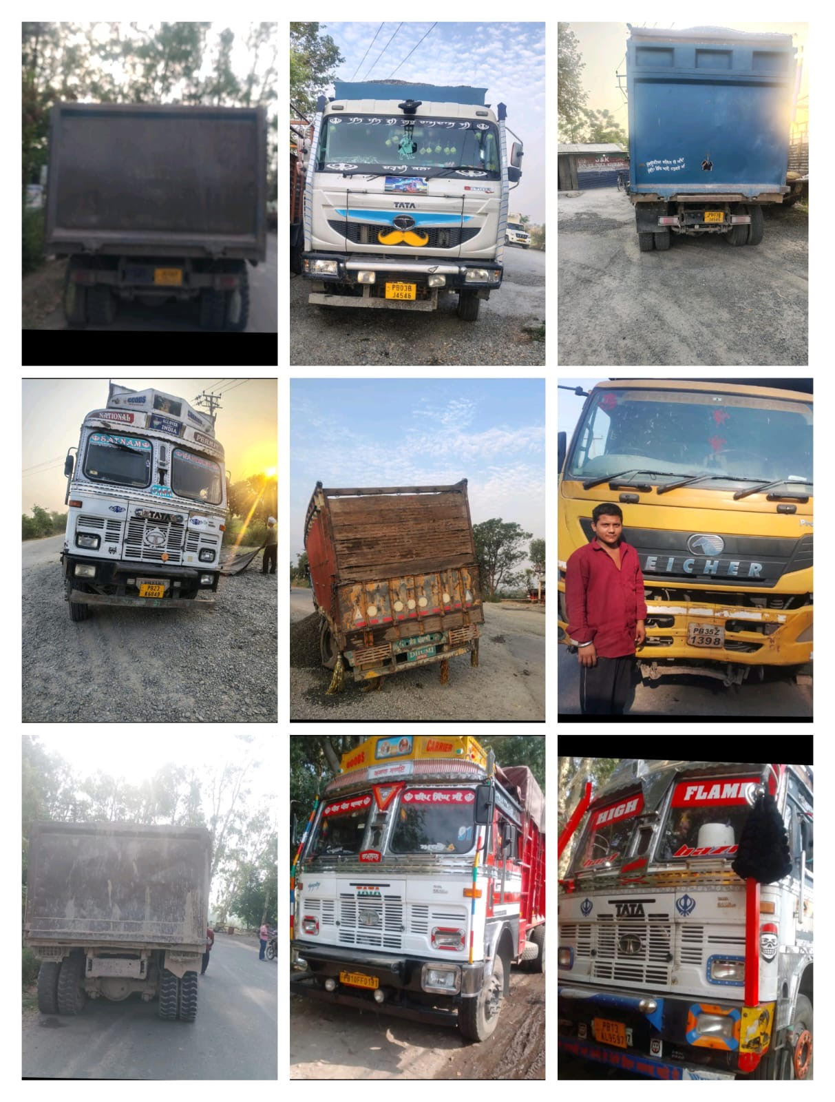 6 trucks involved in illegal mining seized.