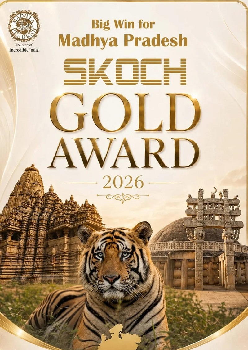 मध्य प्रदेश पर्यटन को मिला ‘स्कॉच गोल्ड अवार्ड 2026’