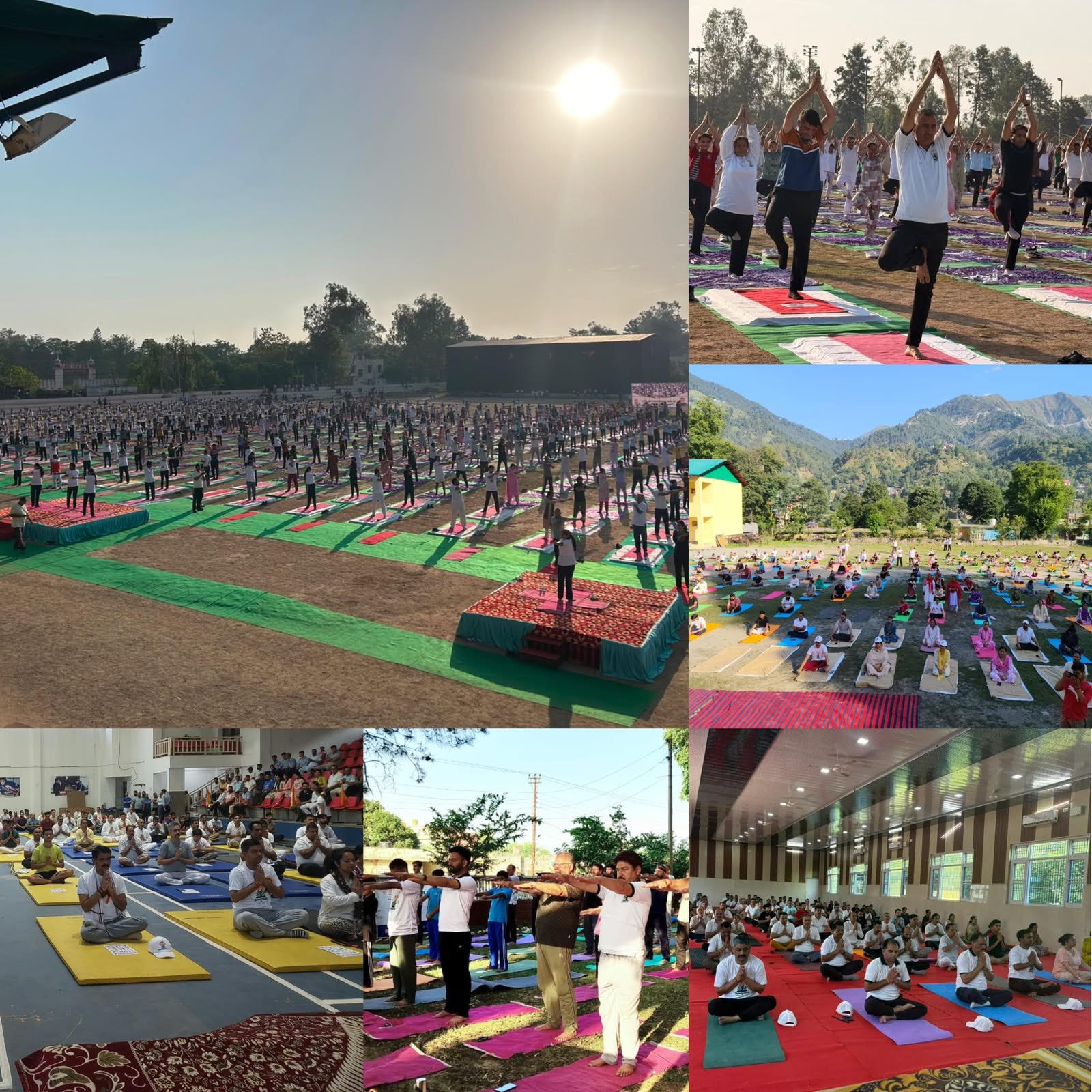 A Grand Yoga Gathering in Kathua – Over 1,800 People Participated in a Mass Yoga Session