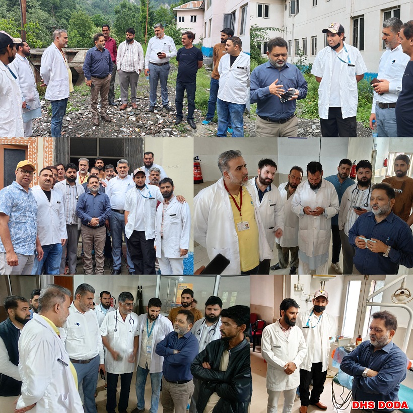 सीएमओ डोडा ने पीएचसी चंगा का किया निरीक्षण,  स्वास्थ्य सेवाओं की गुणवत्ता और व्यवस्थाओं का लिया जायजा