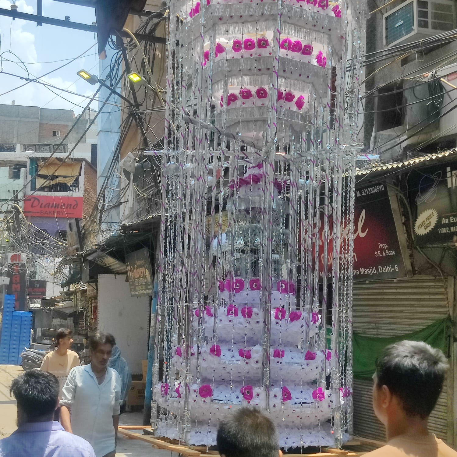 पुरानी दिल्ली में मोहर्रम के मौके पर निकाले गए ताजिये और मातमी जुलूस।