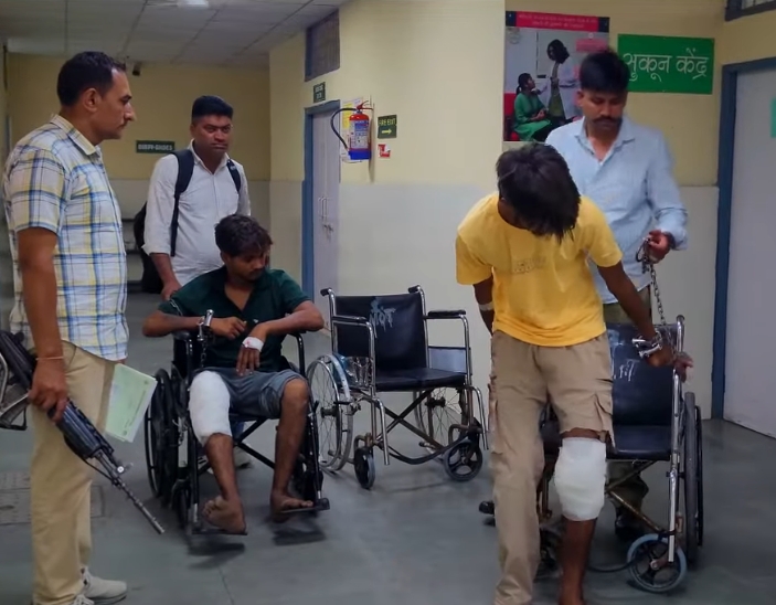 पुलिस मुठभेड़ में घायल बदमाश