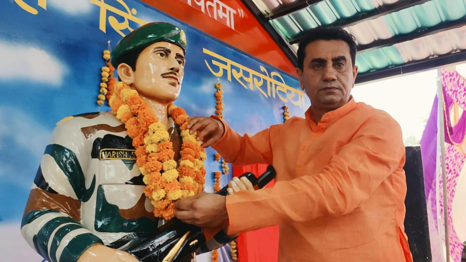Martyrs never die; they remain immortal in the hearts of the nation—Unveiling of the statue of Martyr Harish Singh Jasrotia in Jandore.