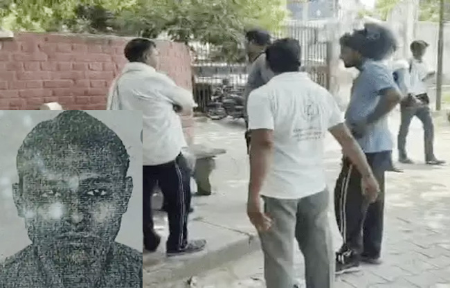 सोनीपत: मृतक के परिजन इनसेट में मृतक सुनील   का फाइल फोटो