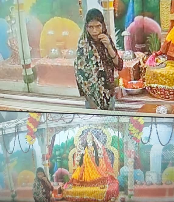 सीसीटीवी में कैद महिला चोर