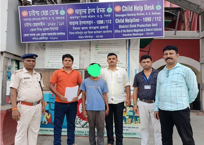 आरपीएफ के साथ सुरक्षित मिले नाबालिग