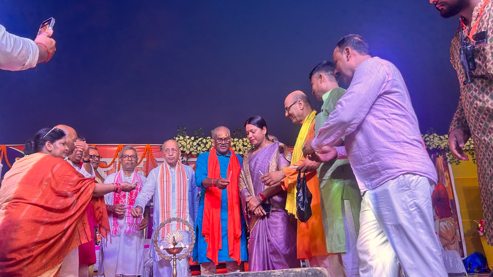 डोरीगंज के चिरांद में 19वें गंगा महाआरती का हुआ आयोजन