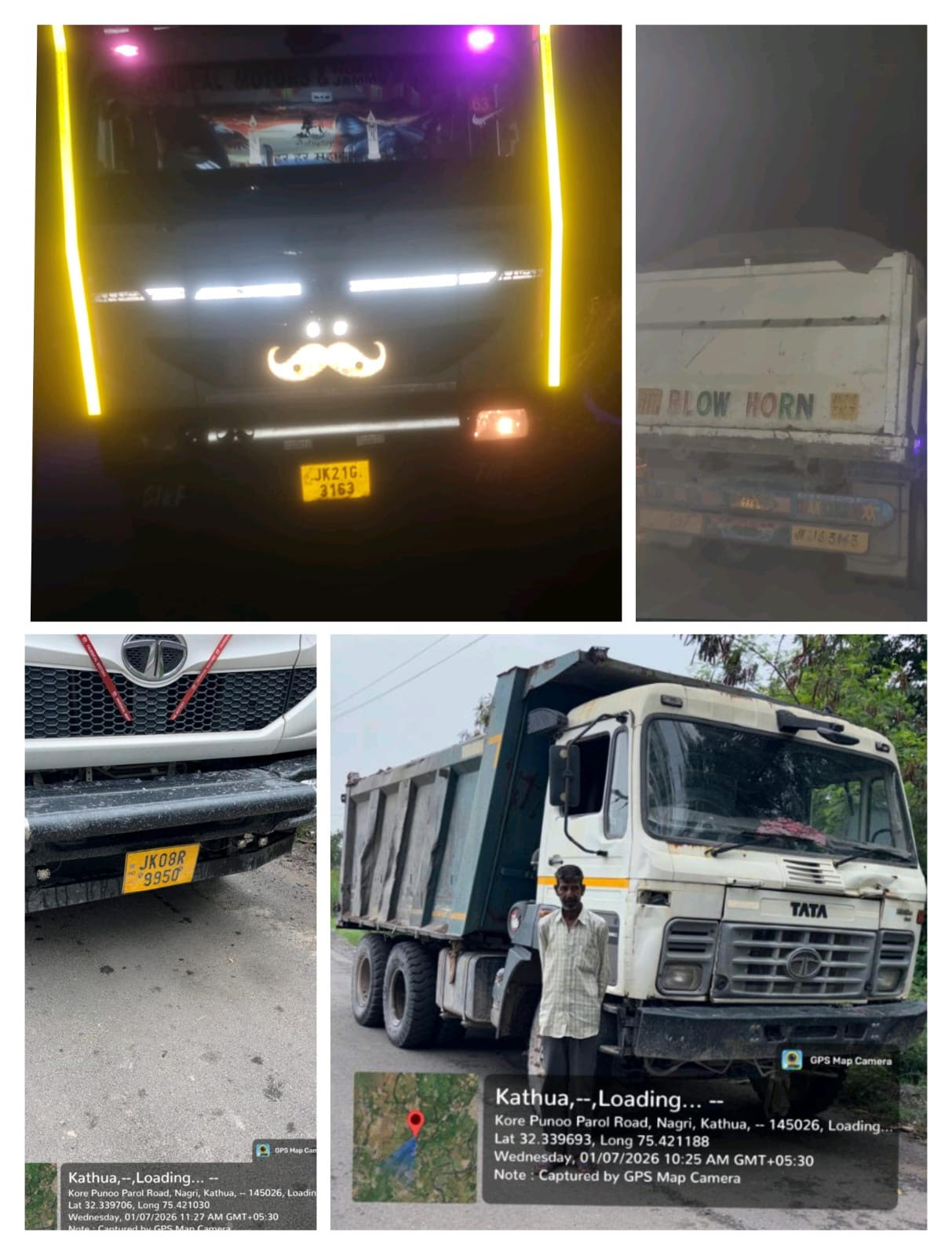 Three dumpers involved in illegal mining seized. Three dumpers involved in illegal mining seized.