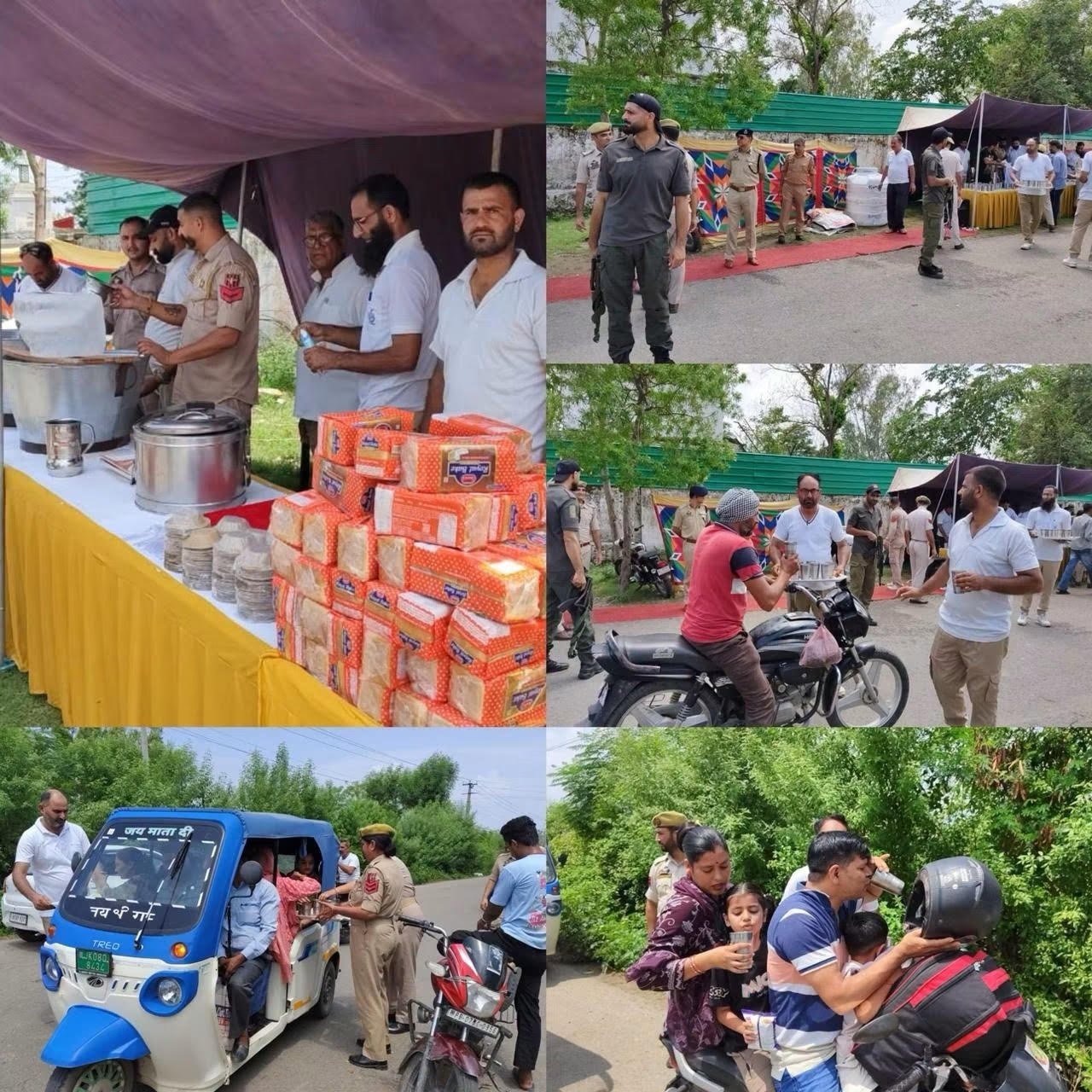 Relief from scorching heat: 19 JKAP IR Kathua distributed cold drinks and refreshments.