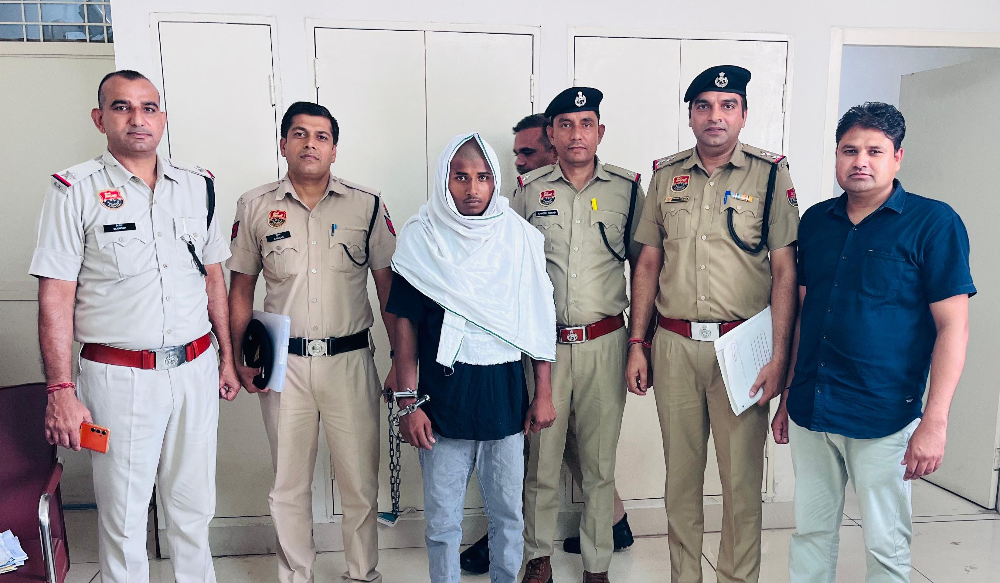 पानीपत पुलिस विरासत में चाचा की हत्या करने का आरोपी भतीजाअभिषेक