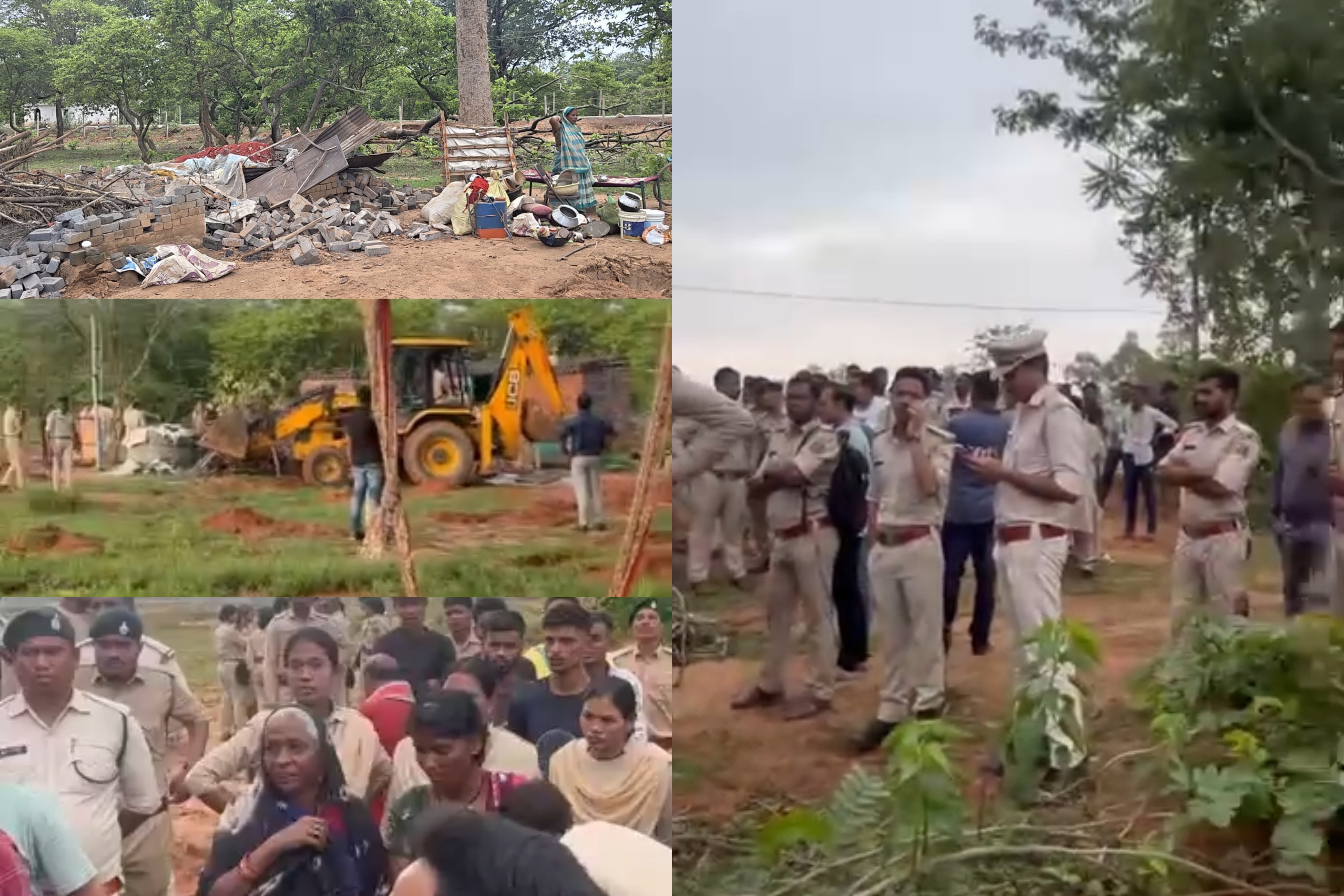 जांजगीर में तड़के 4 बजे वन विभाग की बड़ी कार्रवाई: जेसीबी से तीन मकान ढहाए, ग्रामीणों का हंगामा, विरोध के बाद रुका अभियान जांजगीर में तड़के 4 बजे वन विभाग की बड़ी कार्रवाई: जेसीबी से तीन मकान ढहाए, ग्रामीणों का हंगामा, विरोध के बाद रुका अभियान