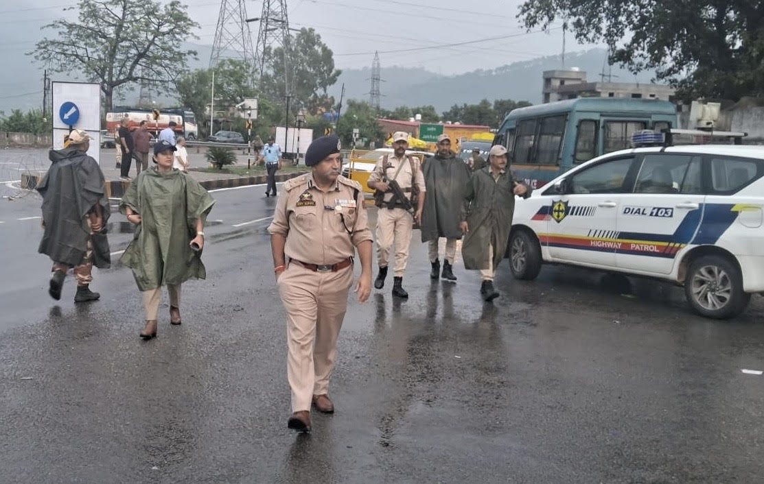 DIG Shiv Kumar reviewed security arrangements on the national highway.